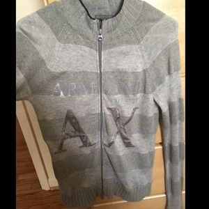 Armani Exchange Zip Up Sweater