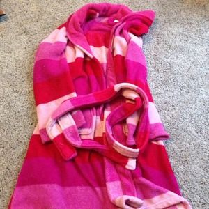 Ulta fleece short striped robe
