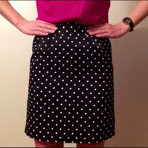 Polka Dot Pencil Skirt