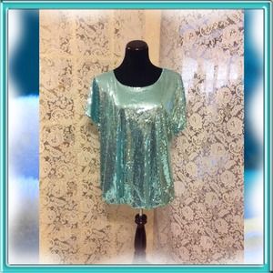Slinky Brand Sequin Top (( just lowered ))