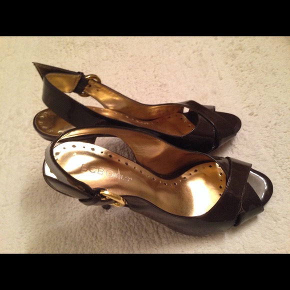 High heels, dark brown