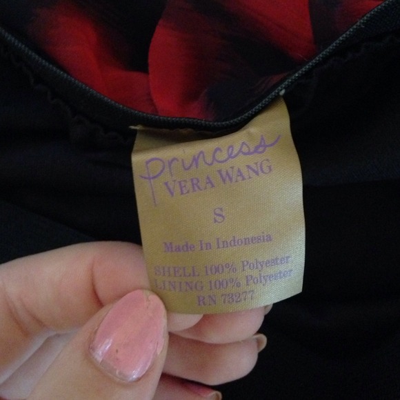 Vera Wang Black with red Polka dot skirt - Picture 4 of 4