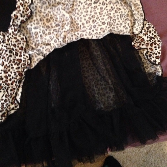 Joe Benbasset Cheetah print skirt with lace lining - Picture 2 of 2