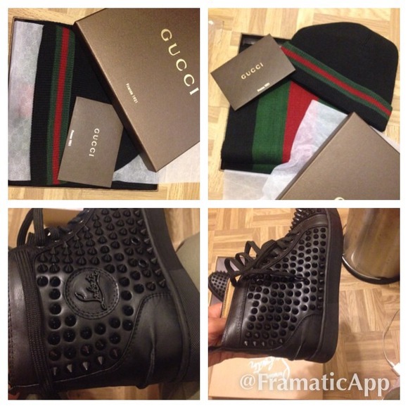 Black Gucci  & Christian louboutin  bundle. NWT.