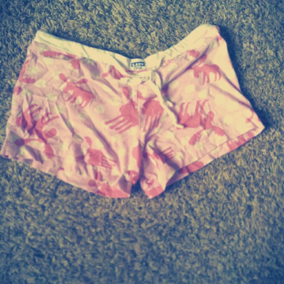 Pink lounge shorts