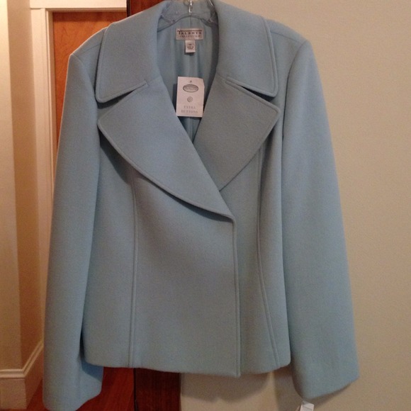 Talbots Collection Light Blue Blazer Size 14