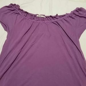 Boat neck drapey top