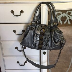 Silver Studded Betsey Johnson Bag