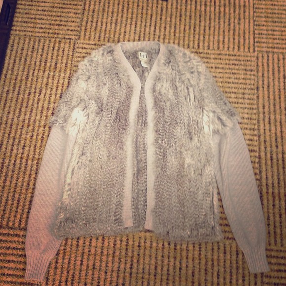 Haute Hippie Rabbit Fur Sweater