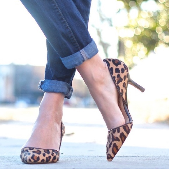 'Jenn' mid heel leopard print