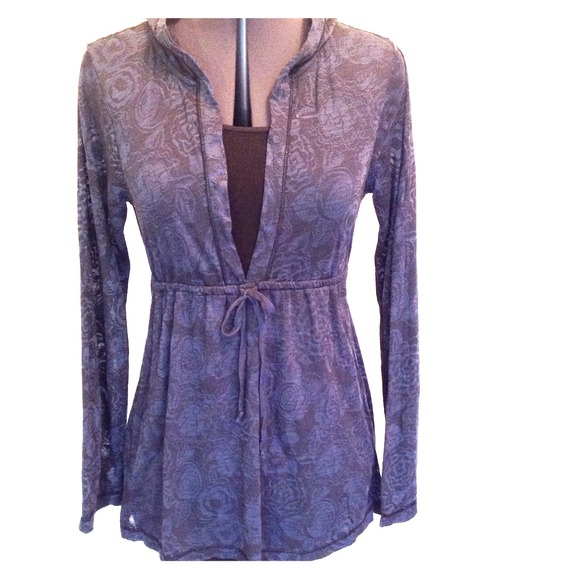 C&C California Purple Hooded Tunic XS