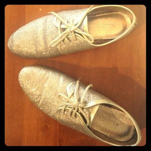 Gold Dusted Oxford Flats