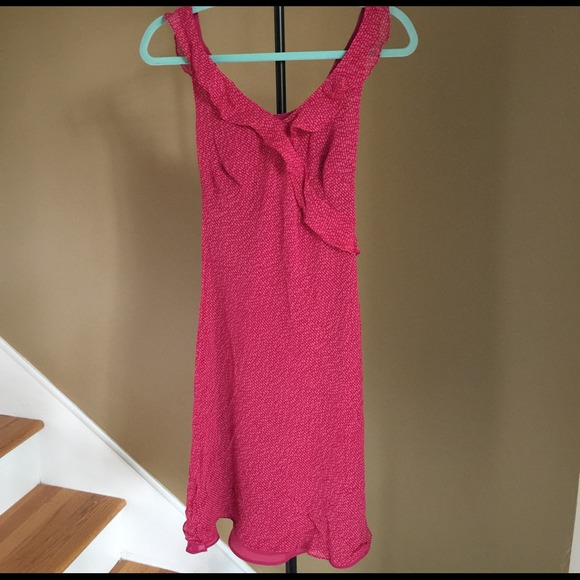 Ann Taylor silk ruffle dress