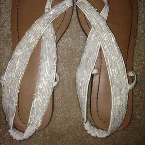Jessica Simpson White sandals