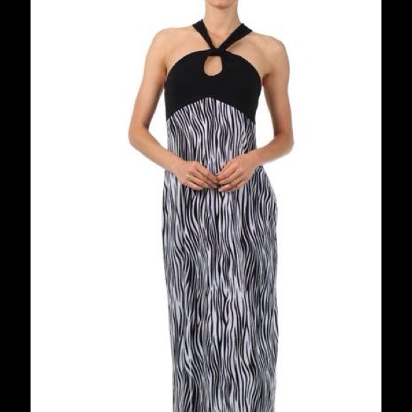 Canari Dresses & Skirts - Zebra Print Halter Dress