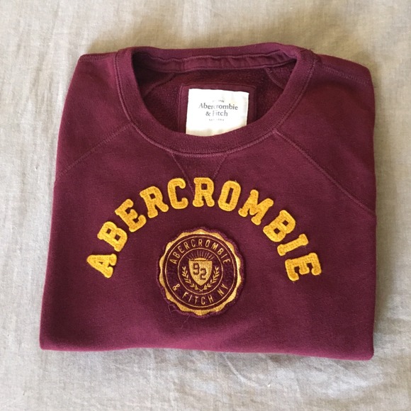 Burgundy A&F sweater