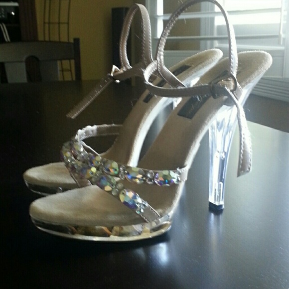 Crystal heels sale🎉
