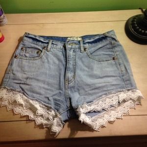 Free People High Waisted Shorts