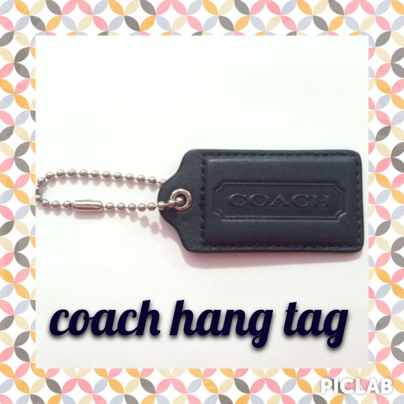 Coach Hangtag Dark Blue Extra Large!