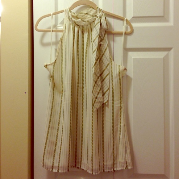 Banana republic silk tie tank top