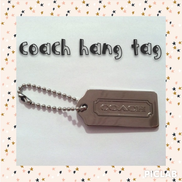 Coach Hangtag Polished Silver!