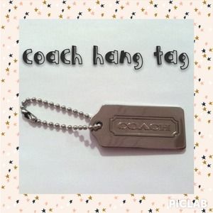 Coach Hangtag Polished Silver!