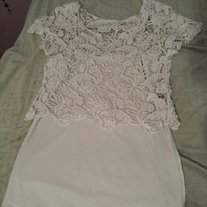 Ivory Lace Tee