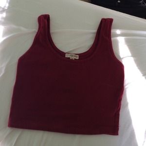 maroon nordstrom crop top 😊