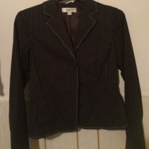 Black/blue pinstripe blazer.  Size medium.