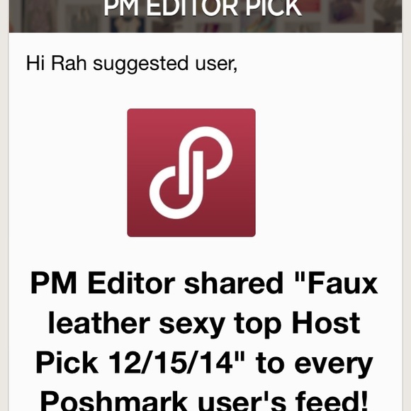 Faux leather sexy top Host Pick 12/15/14 - Picture 4 of 4