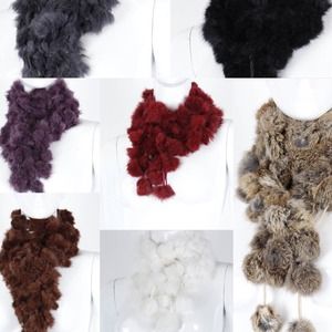 💯Rabbit Fur Scarves