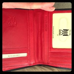 New Tusk black and red wallet