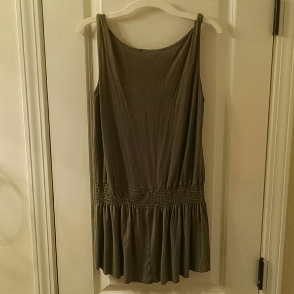 Vintage bohemian olive green flowy top - Picture 2 of 4