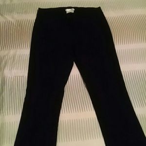 Black low rise dress pants