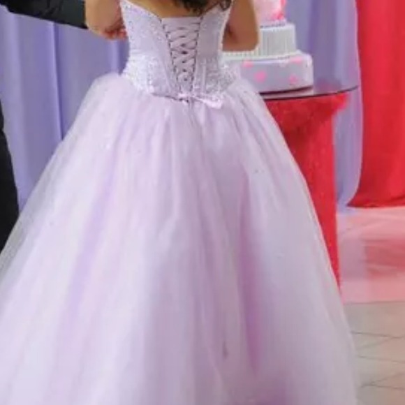 Lavender ball gown - Picture 3 of 4