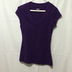 Sexy stretch purple shirt from express