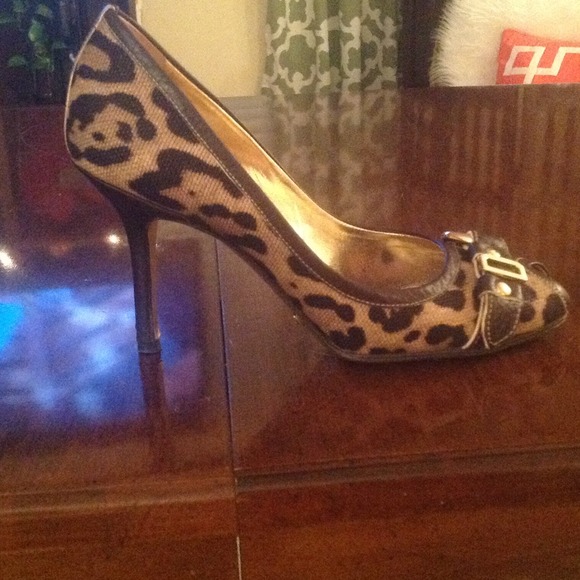 Authentic dolce & gabbana Leopard print peeptoes - Picture 2 of 3
