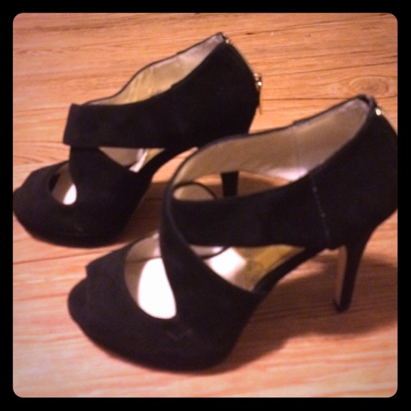 Michael Kors Black Suede Shoes