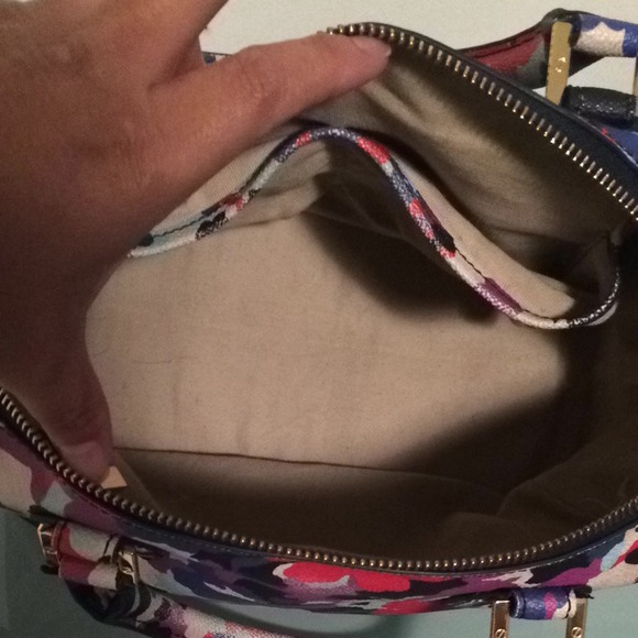 Tory Burch Robinson Duriez Print Satchel Handbag - Picture 4 of 4