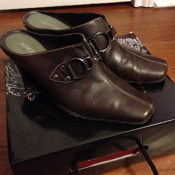 Aerosoles brown mules - Picture 1 of 1