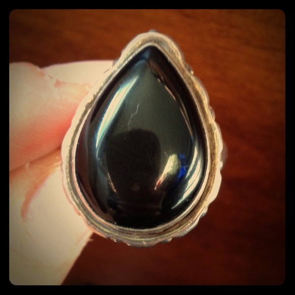 Black Onyx Sterling Ring