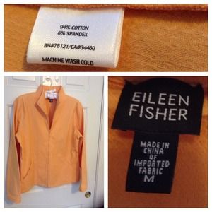 Eileen Fisher Peach Zip Jacket 🍊