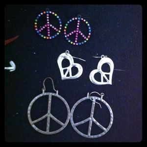 Peace earring bundle!