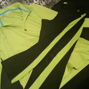 Green & black work out outfit!!