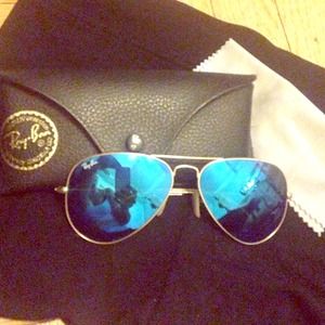 Ray Ban blue mirror sunglasses