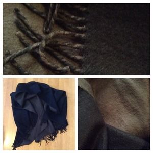 Preston and York Shawl/Wrap Reversible Black/Brown