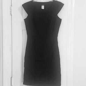 Fitted wool business dress