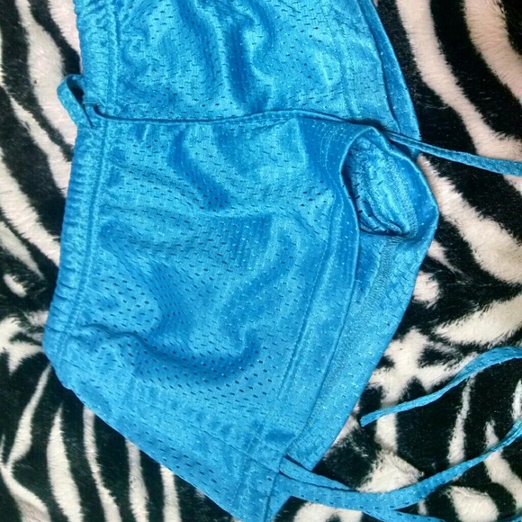 Blue jersey shorts