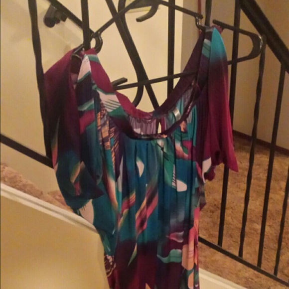 Tropical flower dress