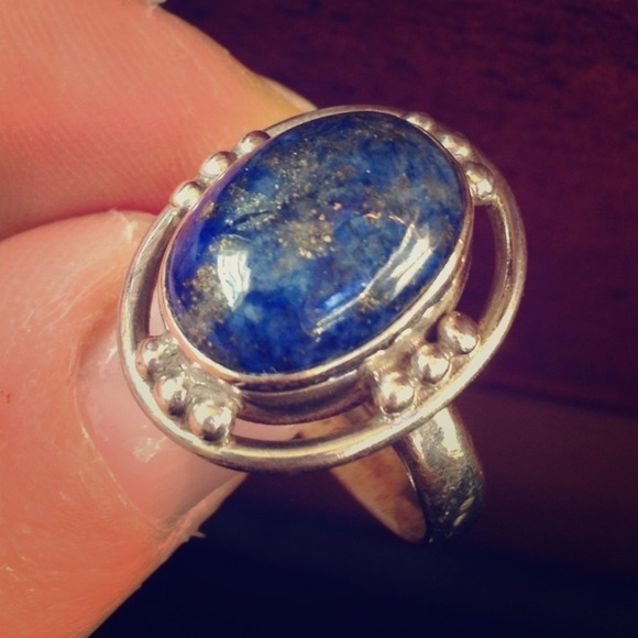 Lapis in Sterling Silver 925 Ring